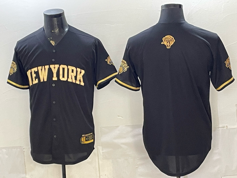 Men New York Knicks blank black 2026 Nike NBA jersey 06220